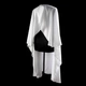 Пеньюар перукарський для стрижки JRL Professional Cutting Cape White - зображення 3