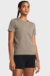 Жіноча коричнева футболка UA Meridian SS Under Armour XS 1379155-200 - зображення 1