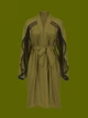 Халат сатиновий Victoria's Secret Very Sexy Satin Rose Lace-Trim Midi Robe M/L Зелений (27178668D) - зображення 4