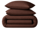 Простынь на резинке MirSon полуторная 120x200+25 см 19-1217 Chocolate Perla Ranforce Elite (2200004700960) - изображение 1