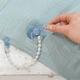 Пустышка для куклы Baby Born с клипсой и цепочкой Голубая - изображение 5