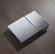 Панель змиву KOER KT-0610-01 240x160x32mm пластикова, кнопка квадратна (колір хром) (KR6135) - изображение 2