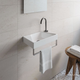 Умивальник підвісний CATALANO Comfort 400x230x120мм асиметричний білий 0920410001+90561000 - зображення 2