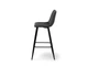 Стілець м'який барний Дрім Мікс Меблі Чорний/Антрацит (метал/шкірозамінник RU-08) (А0055004) - зображення 3