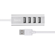 USB-хаб HOCO HB1 4USB Line machine Silver (6957531038146) - изображение 1