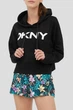 Жіноче чорне худі DKNY XS DP1T8642 - зображення 2
