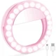 Селфи лампа с USB-зарядкой вспышка-подсветка для телефона светодиодное селфи кольцо Selfie Ring Light Розовый - изображение 3