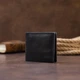 Портмоне вертикальное с круглым магнитом на два отделения GRANDE PELLE 11306 Черное - изображение 7