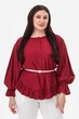 Блуза VAILA бордова 4XL (3044086) - изображение 1