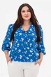 Блуза FLORA синя XL (3044095) - изображение 1