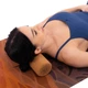 Роллер массажный гладкий пробковый для занятий йогой мфр ролик Bloom Yoga Roller 7126 размер 30см - изображение 8