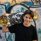 Скейтборд деревянный SP-Sport Skateboard Skull 8413-1 размер 78х20см Black-Yellow-Red - изображение 6