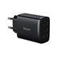 Мережевий зарядний пристрій Baseus Compact Charger 3U 17W EU Black - изображение 1