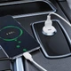 Автомобільний зарядний пристрій XO CC69 USB-C 30W, USB-A 18W White (CC69.white) - зображення 5