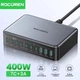 Мережевий зарядний пристрій Rocoren 400W GaN (7×USB-C + 3×USB-A) - зображення 3