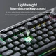 Ігрова дротова клавіатура ONIKUMA G-72 з RGB підсвіткою, безшумна, 104 клавіші, геймерська мембранна клавіатура для ПК та ігор - зображення 6