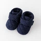 Мягкие пинетки "Toesies" для малышей с липучкой и нескользящей подошвой (длина стельки 11 см) (0-6 месяцев) темно-синий (KS1061) - изображение 1