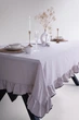 Скатерть из вареного хлопка Limasso Exclusive Esualte 160×220 см. Opal Grey - изображение 3