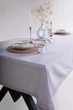 Скатерть из вареного хлопка Limasso French 160×220 см. Opal Grey - изображение 3