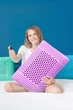 Подушка ортопедична Ergo Foam 60x40x16 см. Visko Aroma Therapy Lavender - зображення 3
