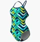Купальник Arena Texture Blue/Green 010730-750 30 - зображення 1