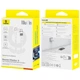 Дата кабель Baseus Display 2 Type-C to Type-C 100W (1m) (P10382702) (Moon White) (251617) - зображення 4
