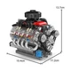Конструктор Mould King 10171, Двигун Chevy LSX454 V8 з моторизацією, 487 деталей - зображення 8