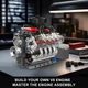 Конструктор Mould King 10171, Двигун Chevy LSX454 V8 з моторизацією, 487 деталей - зображення 9