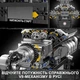Конструктор Mould King 10206, Двигатель V8 McLaren с моторизацией, 737 деталей - зображення 8
