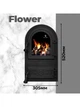 Дверцята для печі Iron Fire Flower 305х520 мм - зображення 5