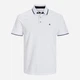 Поло длинное мужское Jack & Jones 12136668 M White (5713738372626) - изображение 7