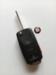 Корпус ключа Seat Skoda Volkswagen 3 кнопки + 1 кнопка (22-16) - зображення 1
