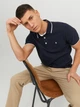 Поло длинное мужское Jack & Jones 12136668 M Navy Blazer (5715307486741) - изображение 4