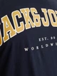 Футболка хлопковая длинная мужская Jack & Jones 12258871 4XL Navy Blazer (5715603703467) - изображение 6