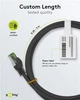 Патч-корд Goobay RJ45 SFTP8.1 0.5m patch AWG26 D=6.2mm LSOH 4PPoE сірий(75.06.1114) - изображение 6