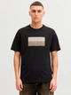 Футболка хлопковая длинная мужская Jack & Jones 12289863 XL Black (5715866830900) - изображение 1