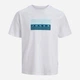 Футболка хлопковая длинная мужская Jack & Jones 12289863 XL Bright White (5715866830948) - изображение 7