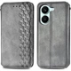 Чохол Deexe Rhombus Wallet для Xiaomi Poco X8 Pro - Grey - зображення 1