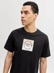Футболка хлопковая длинная мужская Jack & Jones 12290856 S Black (5715867123209) - изображение 4