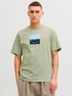 Футболка хлопковая длинная мужская Jack & Jones 12290856 XL Seagrass (5715867123278) - изображение 1