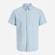 Рубашка хлопковая летняя мужская Jack & Jones 12294285 5XL Celestial Blue (5715831345057) - изображение 7