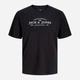 Футболка хлопковая длинная мужская Jack & Jones 12298017 2XL Black (5715868966072) - изображение 7