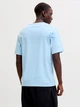 Футболка хлопковая длинная мужская Jack & Jones 12298017 L Chambray Blue (5715868965983) - изображение 2
