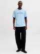 Футболка хлопковая длинная мужская Jack & Jones 12298017 L Chambray Blue (5715868965983) - изображение 3