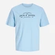 Футболка хлопковая длинная мужская Jack & Jones 12298017 L Chambray Blue (5715868965983) - изображение 7
