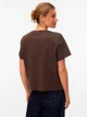 Футболка бавовняна жіноча Vero Moda 10311633 M Chocolate (5715905710941) - зображення 2