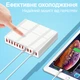 Многопортовое зарядное устройство на 12 USB портов Addap MCS-X6, зарядная док станция, 120W - изображение 8