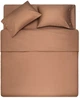 Простирадло ARDESTO Mix&Match, 180х240см, 100% бавовна, сатин, коричневий - зображення 1