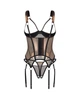 Корсет Obsessive Soranna cupless corset crotchless thong 2XL/3XL (SX3623) - изображение 5