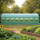 Теплица садовая пленочная армированная 8×3×2 м парник 24 м2 с окнами Garden Line - изображение 3